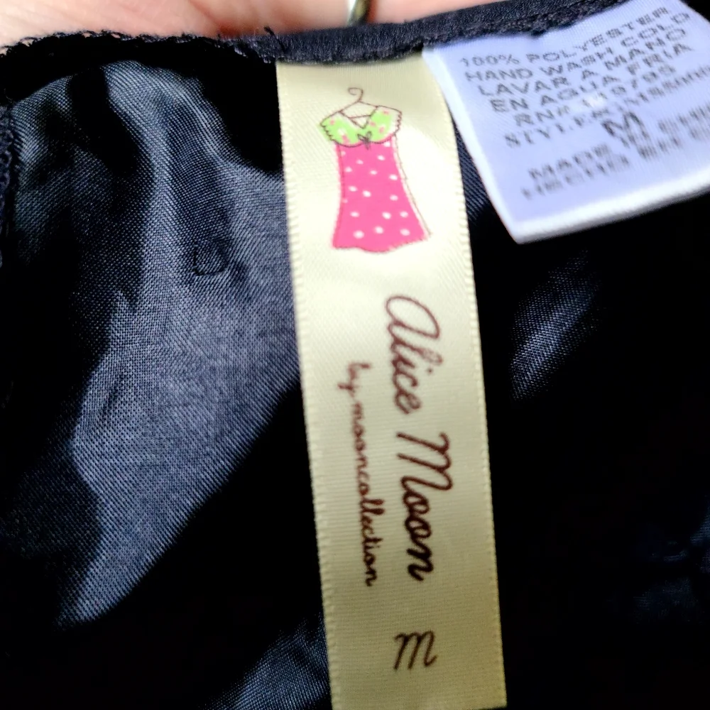 Alice Moon 🌙 ✨️ CUTE black new layered embellished skirt szM - Picture 6 of 6